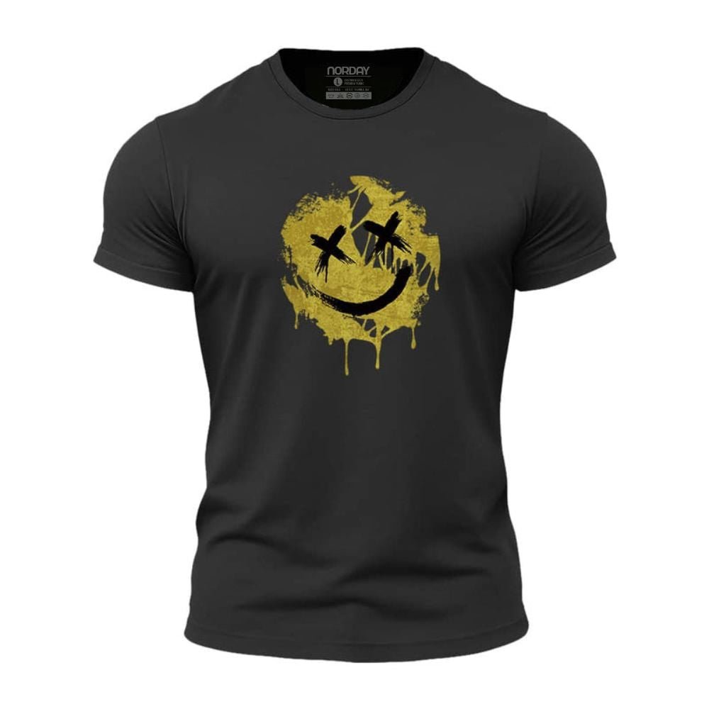 Cracked Smiley Athletic Quick - Dry T-Shirt - Norday SE