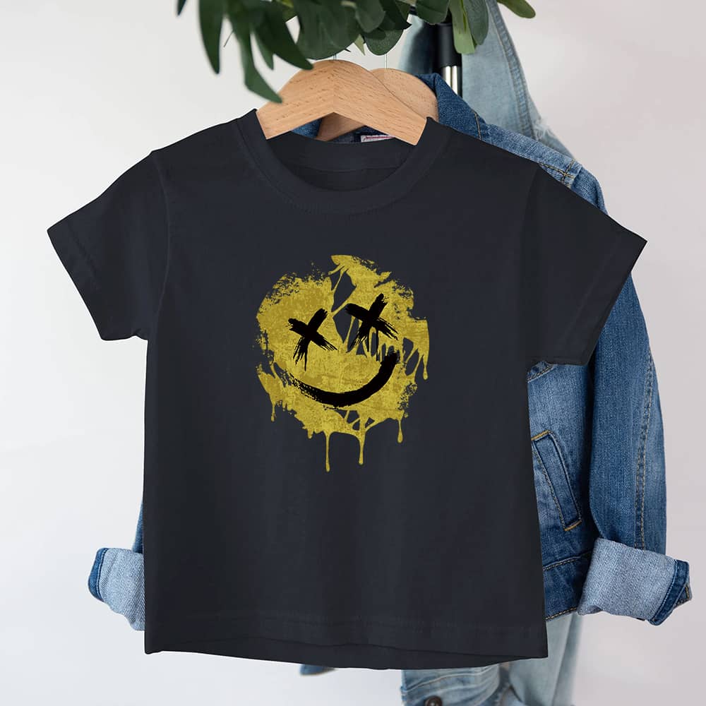 Knekket Smiley Barn T-skjorte - Norday SE