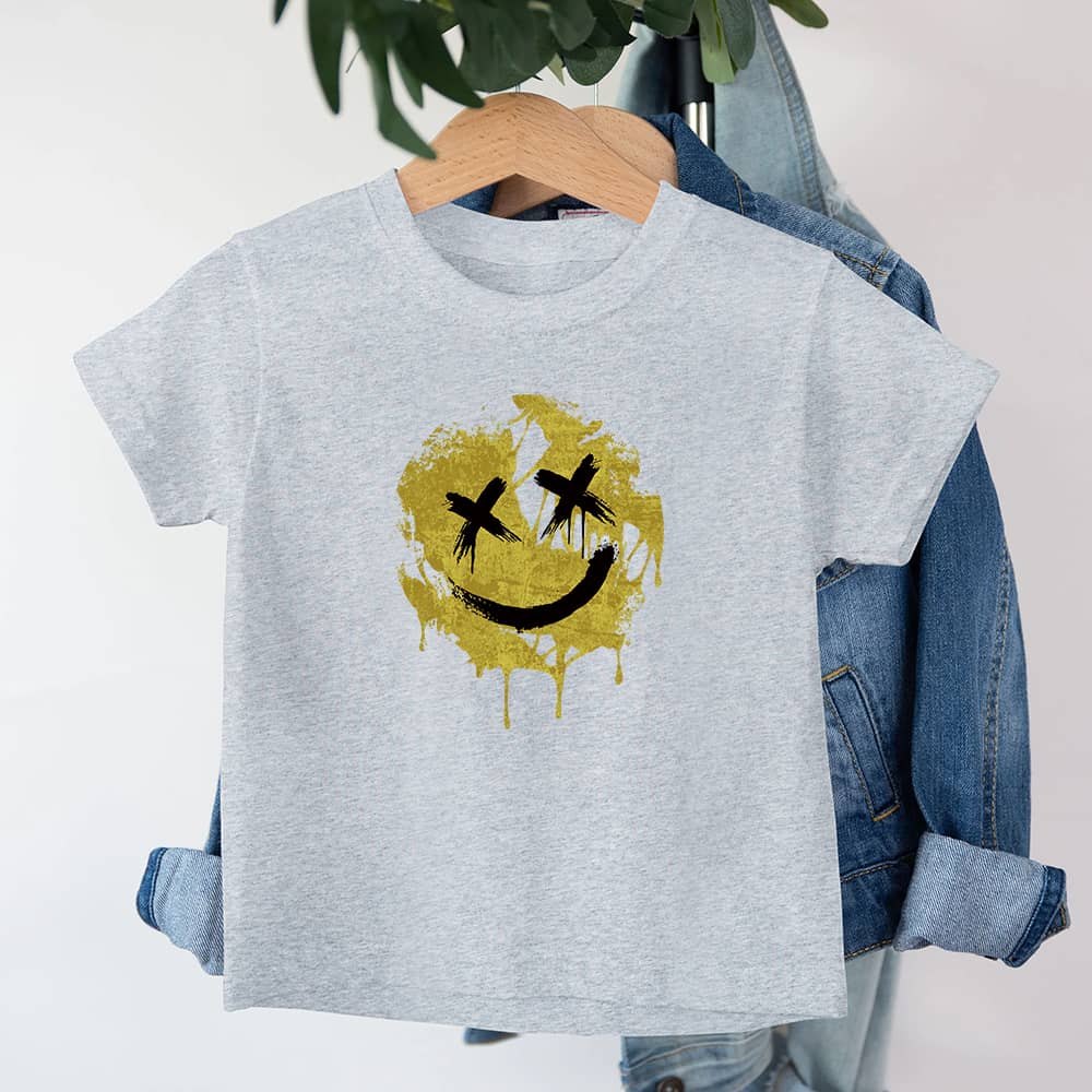 Knekket Smiley Barn T-skjorte - Norday SE