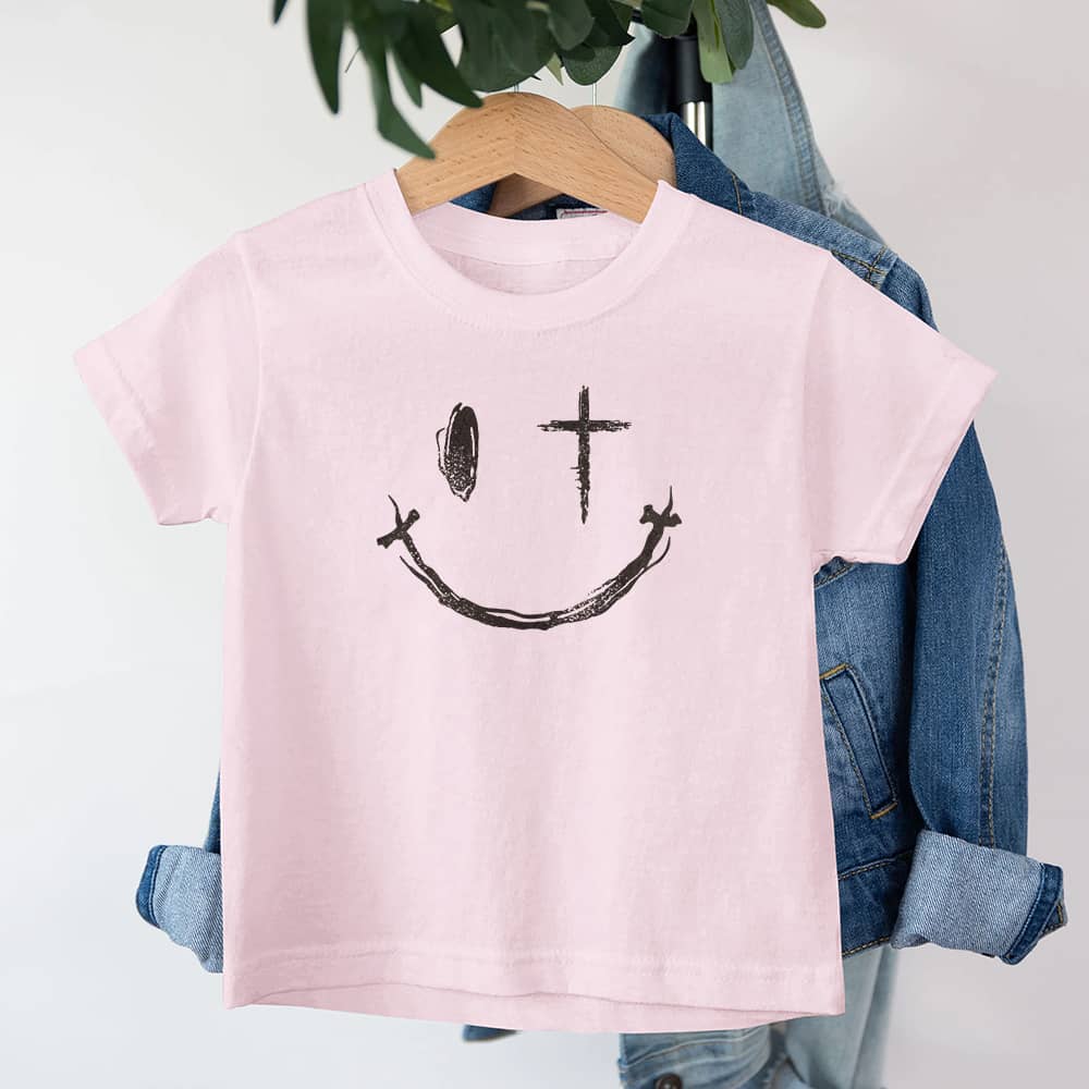 Kors smiley ansikt barn T-skjorte - Norday SE