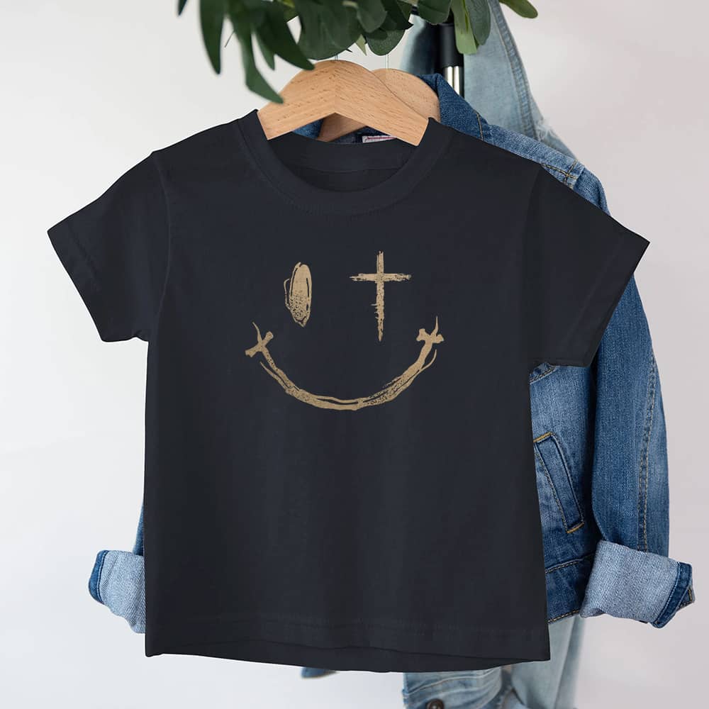 Kors Smileyansikt Barn T-skjorte - Norday SE