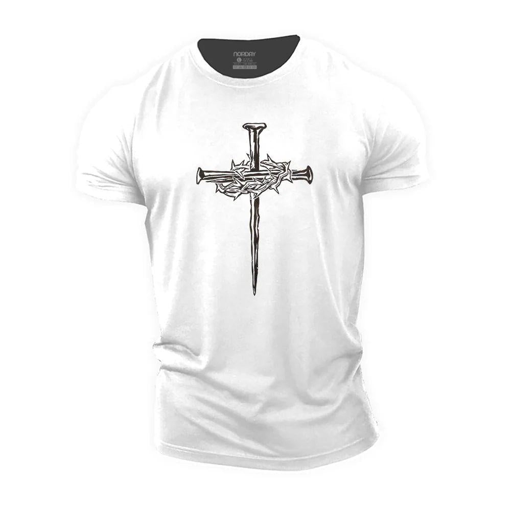 Crown of Thorns Cross T-Shirt - Norday SE