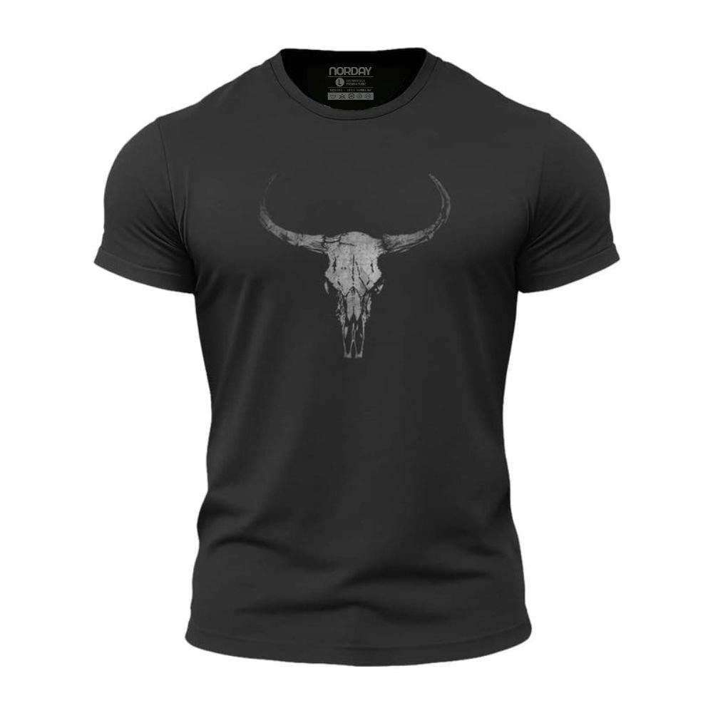 Dark Bull Skull Athletic Quick - Dry T-Shirt - Norday SE