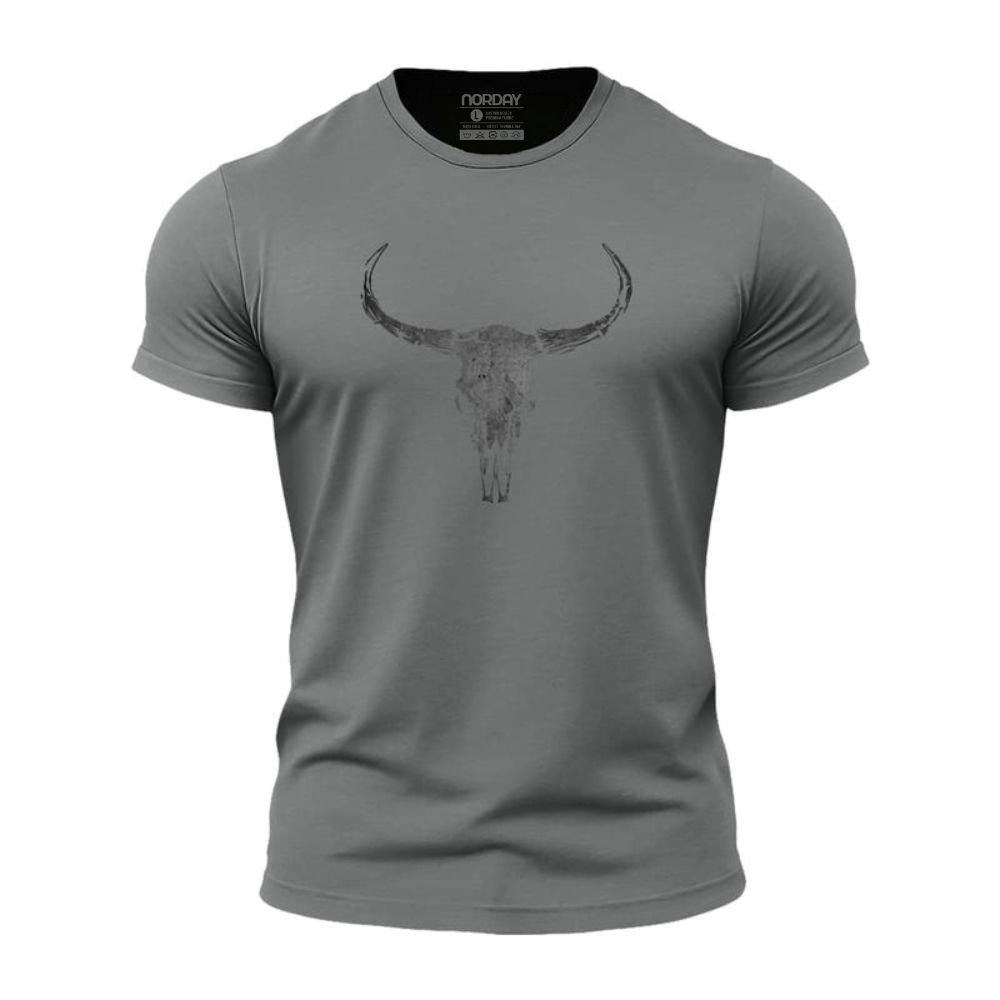 Dark Bull Skull Athletic Quick - Dry T-Shirt - Norday SE