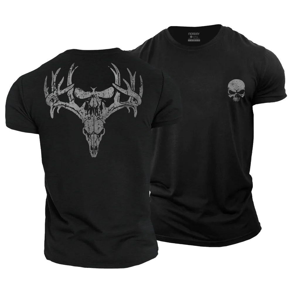 Deer Head Hidden Skull T-Shirt - Norday SE