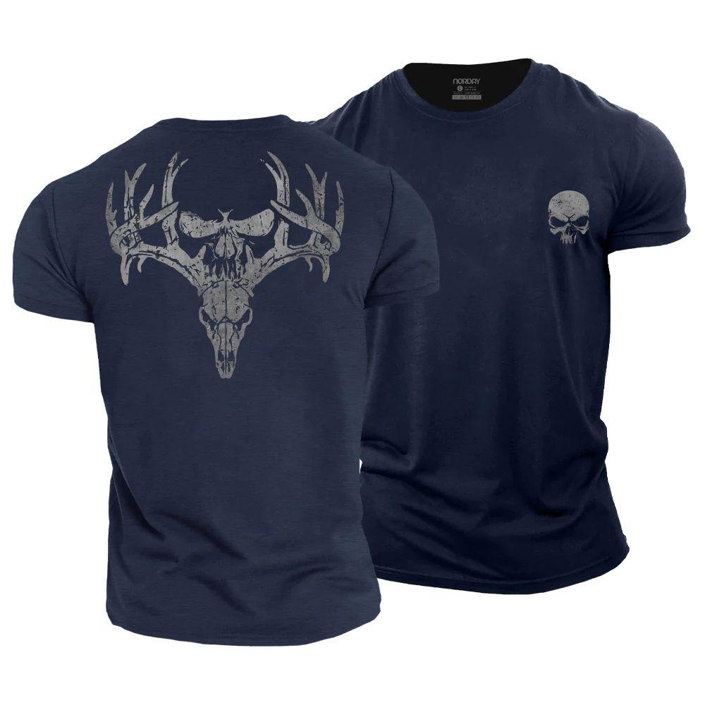 Deer Head Hidden Skull T-Shirt - Norday SE