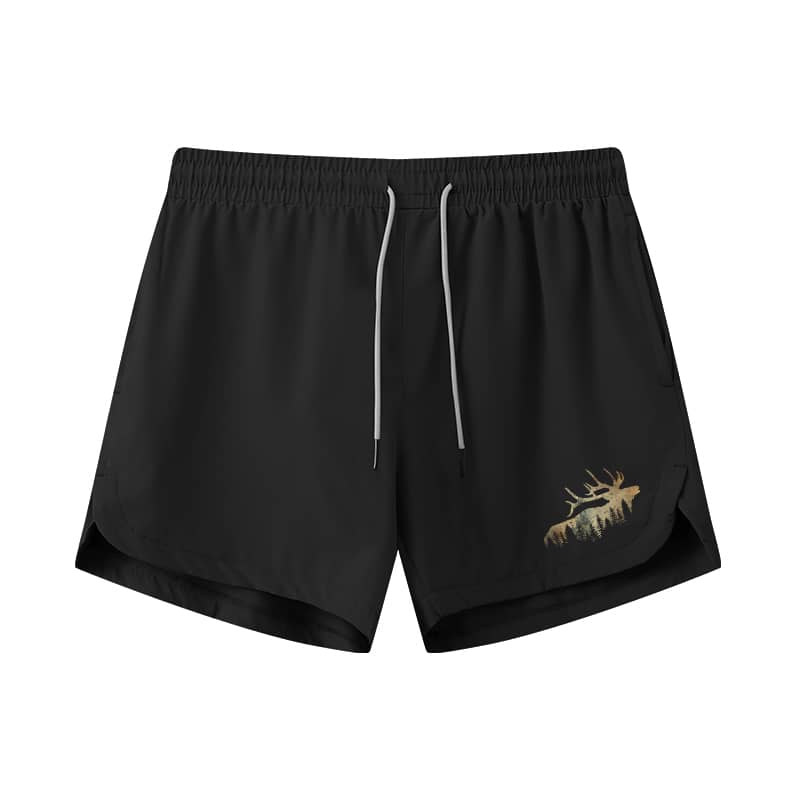 Deer Silhouette Athletic Quick - Dry Shorts - Norday SE