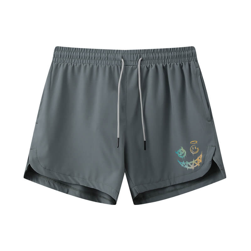 Devil Angel Smiley Athletic Quick - Dry Shorts - Norday SE