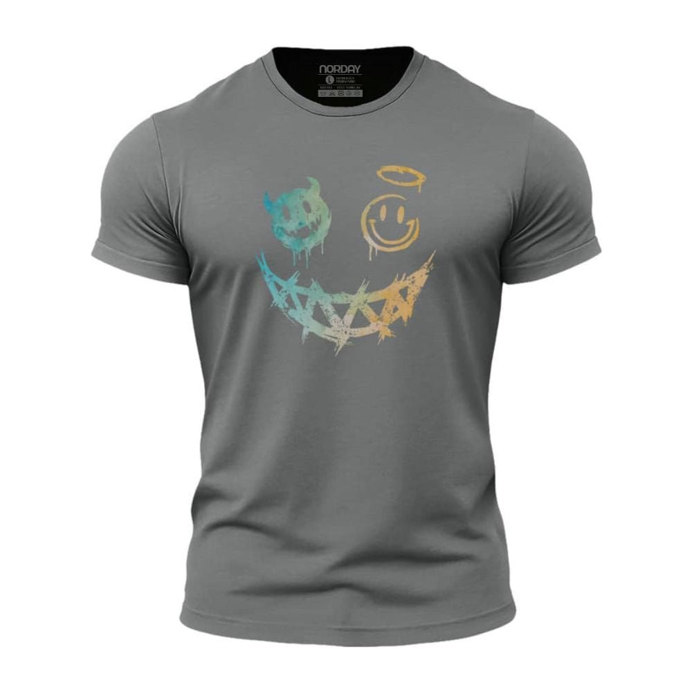 Devil Angel Smiley Athletic Quick - Dry T-Shirt - Norday SE