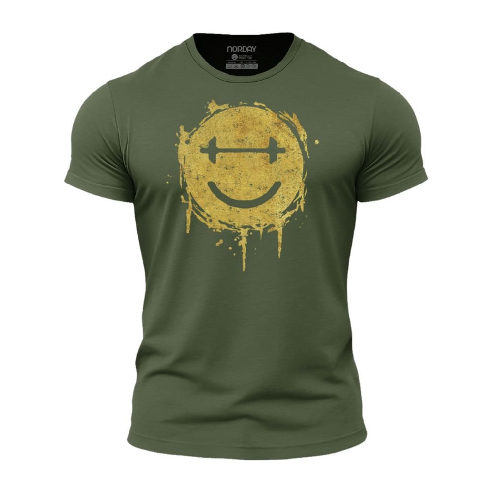 Dumbbell Smiley Athletic Quick - Dry T-Shirt - Norday SE