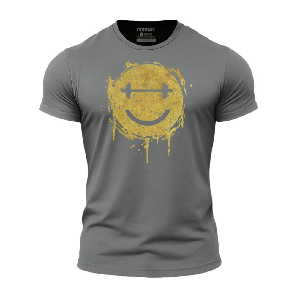 Dumbbell Smiley Athletic Quick - Dry T-Shirt - Norday SE