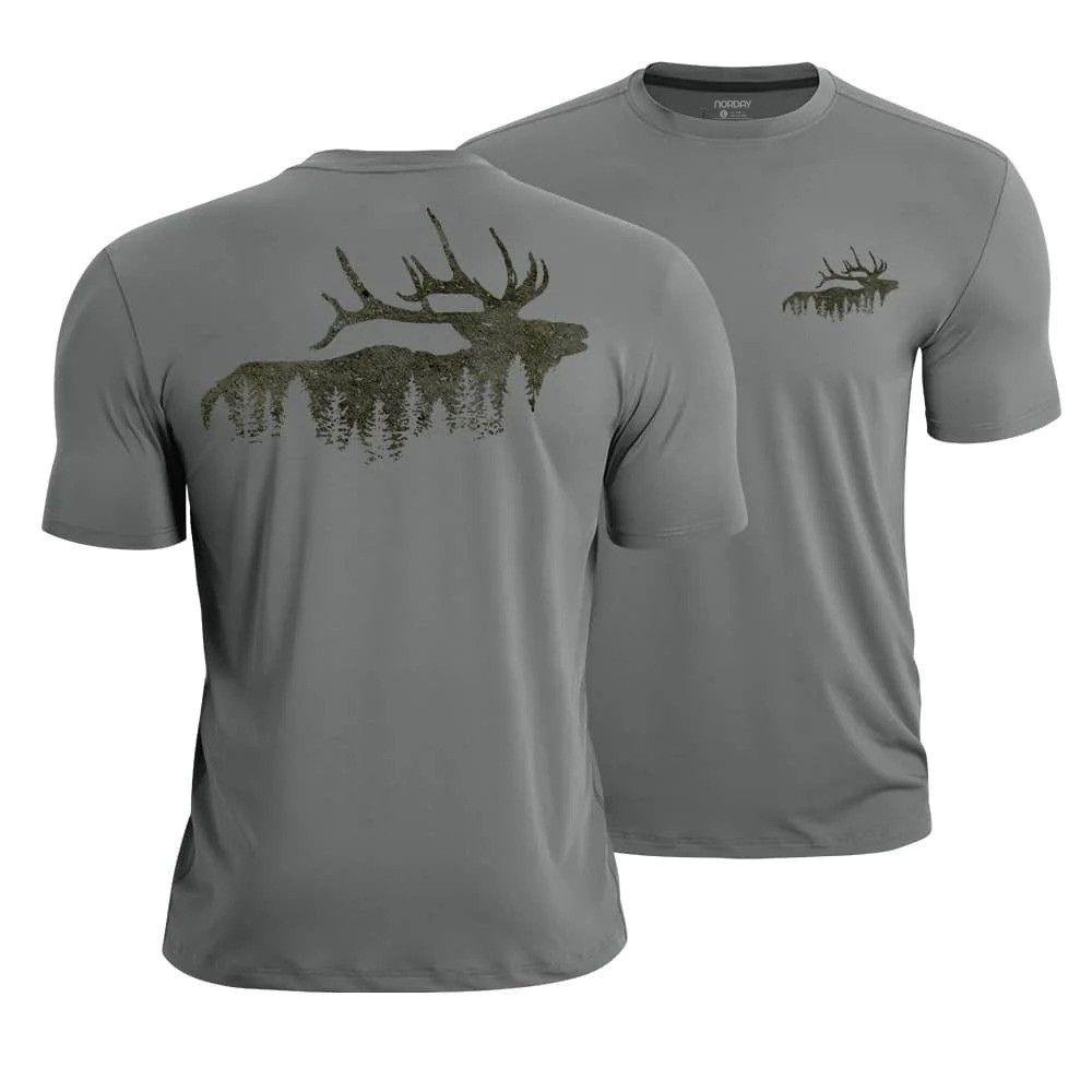 Elk And Forest Quick - Dry T-Shirt - Norday SE