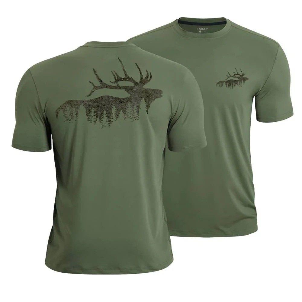 Elk And Forest Quick - Dry T-Shirt - Norday SE