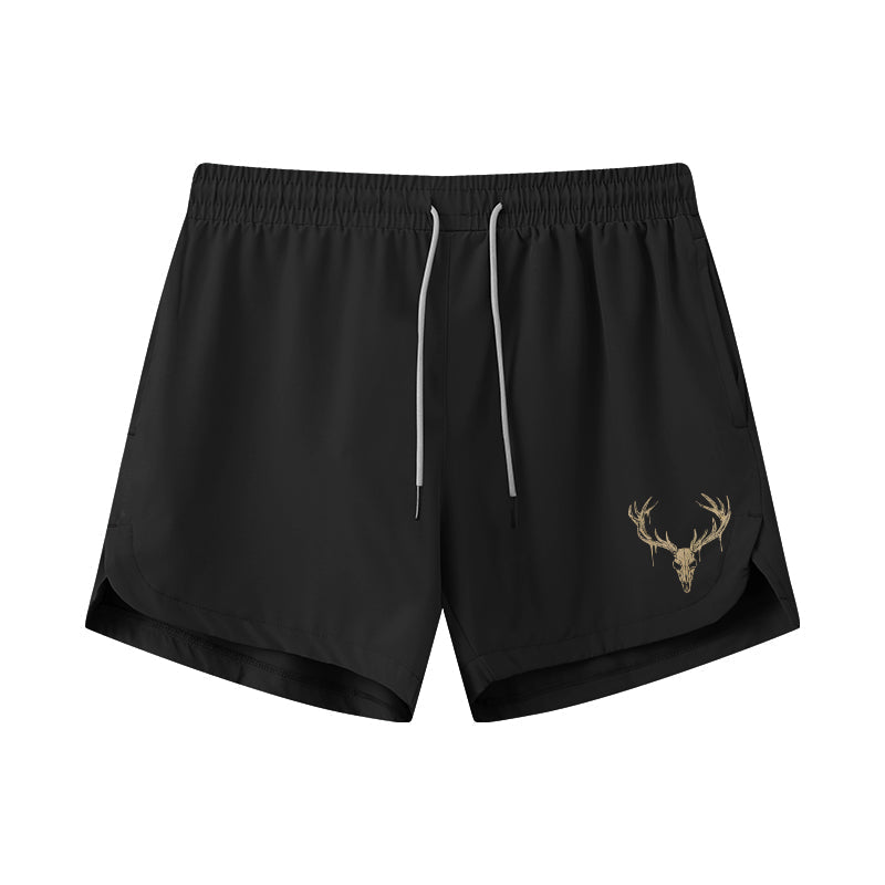 Elk Skull Athletic Quick - Dry Shorts - Norday SE