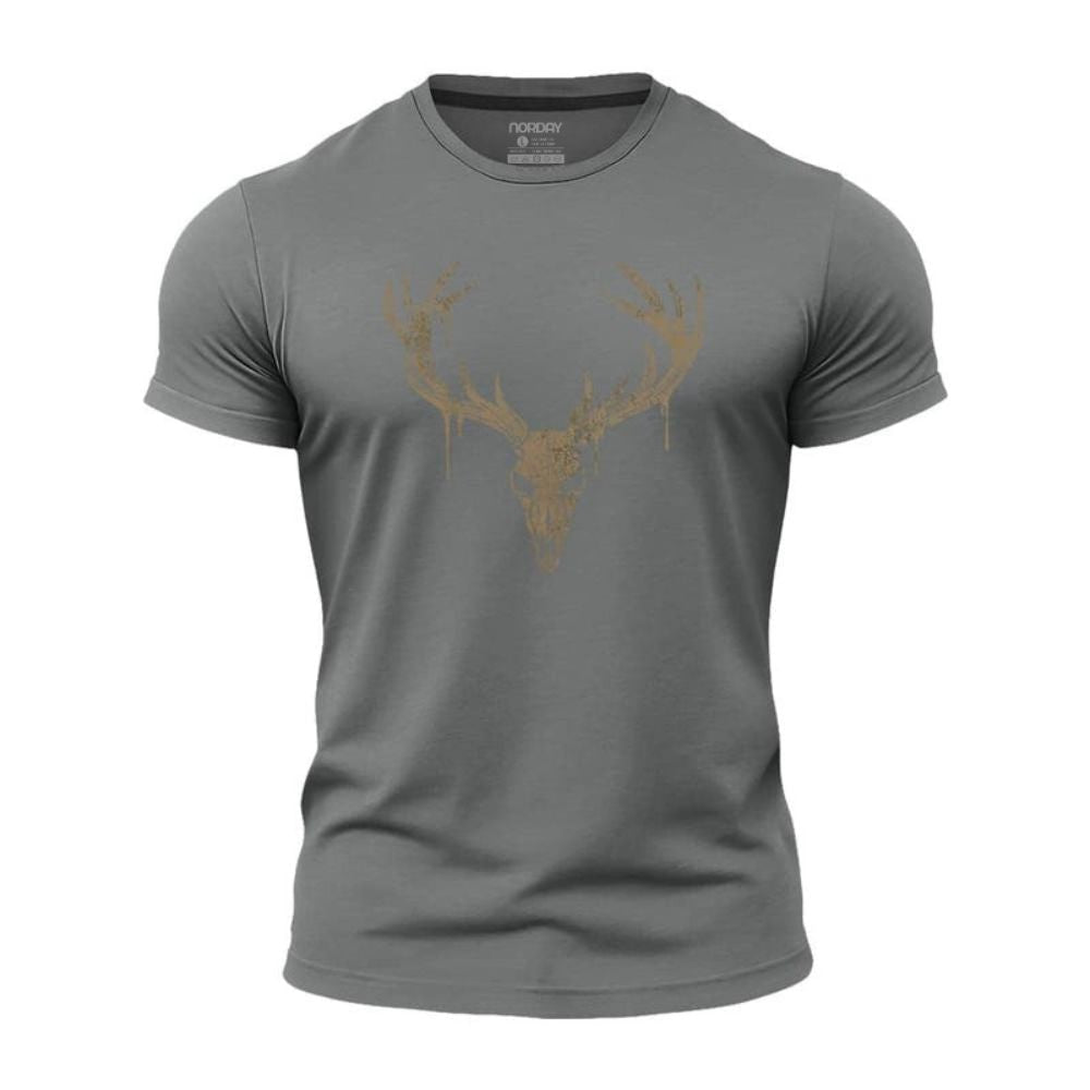 Elk Skull Athletic Quick - Dry T-Shirt - Norday SE