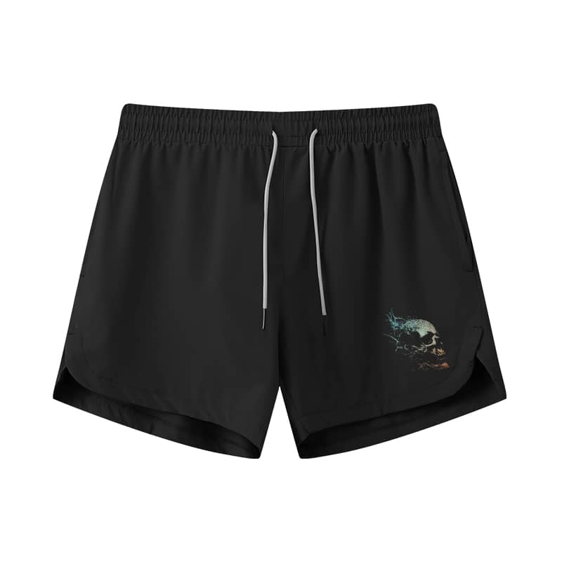 Exploding Skull Athletic Quick - Dry Shorts - Norday SE