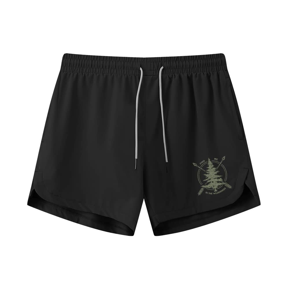 Find Me In The Wilderness Athletic Quick - Dry Shorts - Norday SE