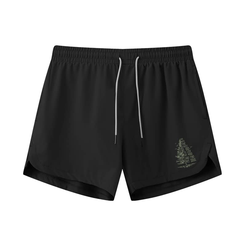 Finn Soul In Forest hurtig-tørkende idrettsshorts - Norday SE