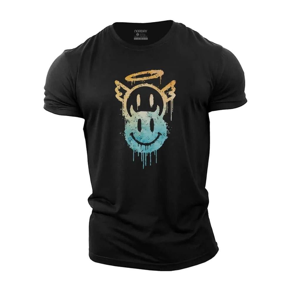Halo Dryppende Smiley T-skjorte - Norday SE