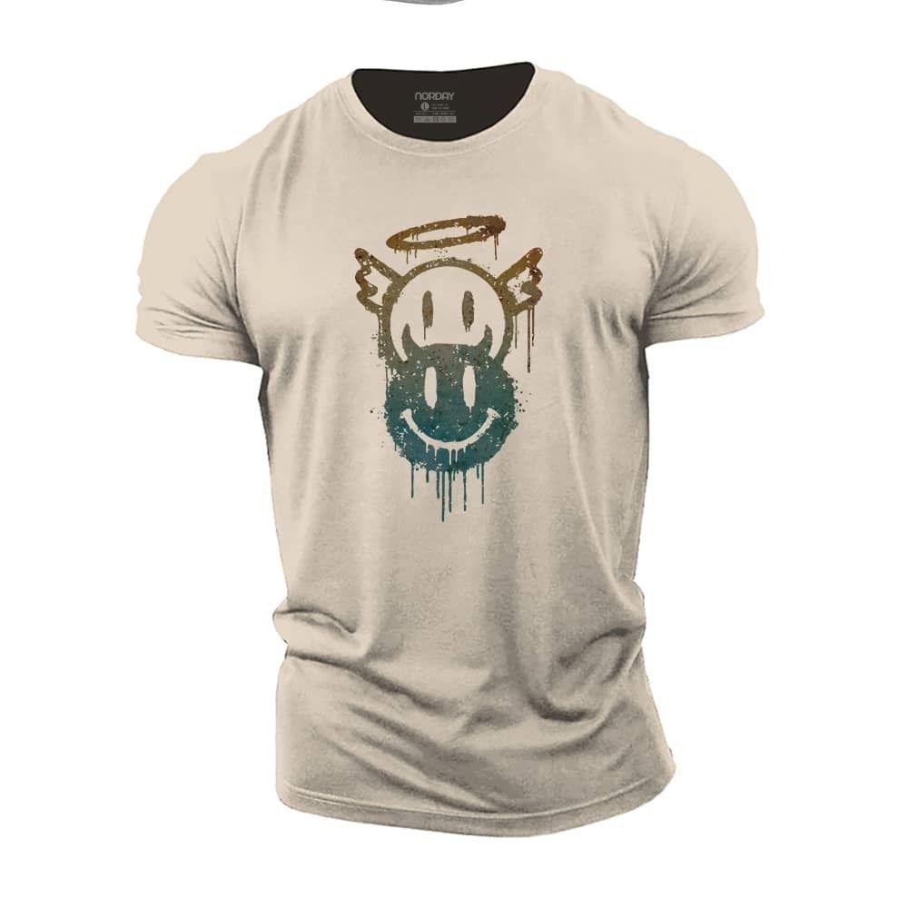 Halo Drypende Smiley T-skjorte - Norday SE
