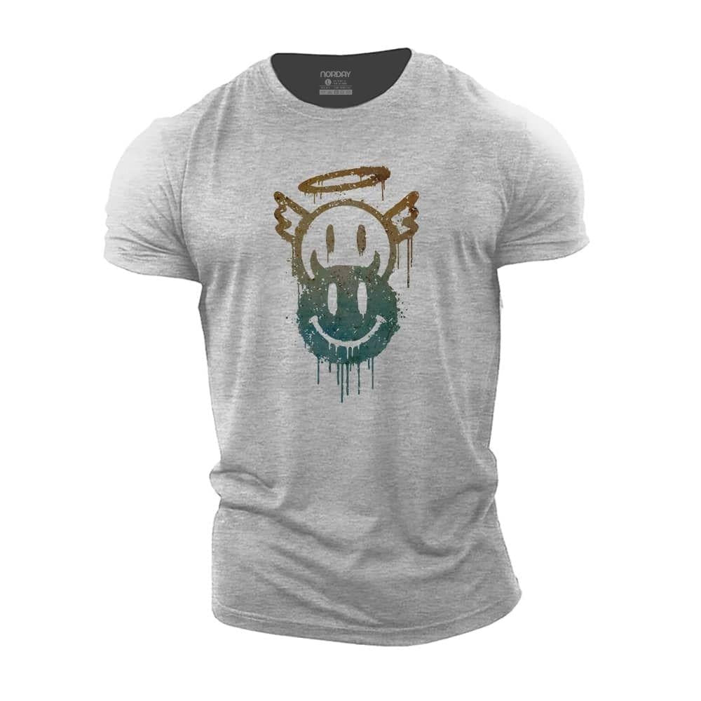 Halo Dripping Smiley T-skjorte - Norday SE