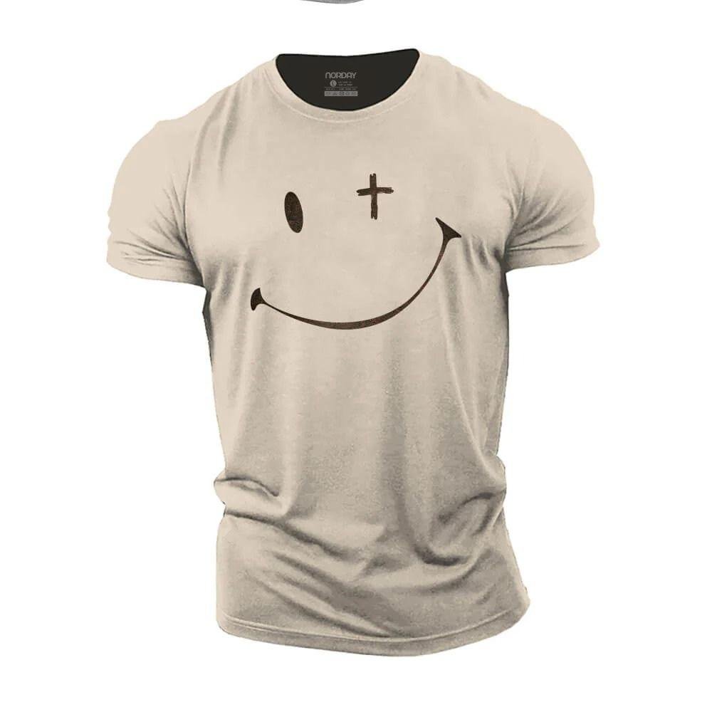 Glad Kors Smiley T-skjorte - Norday SE