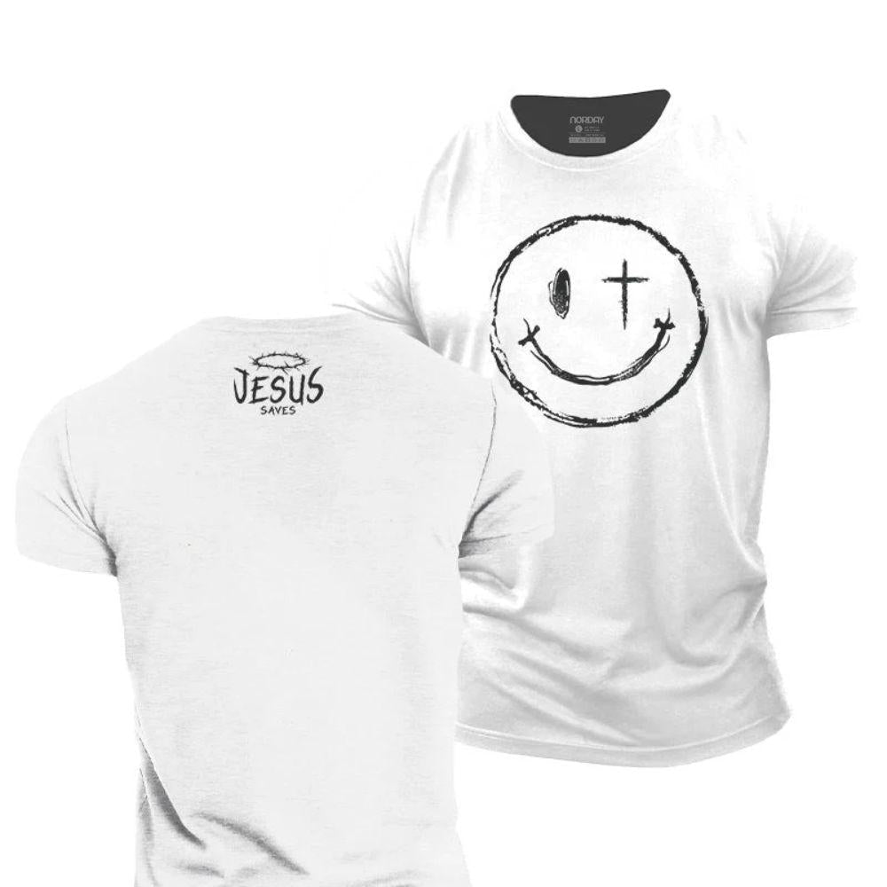 T-skjorte med teksten «Jesus frelser» - Norday SE