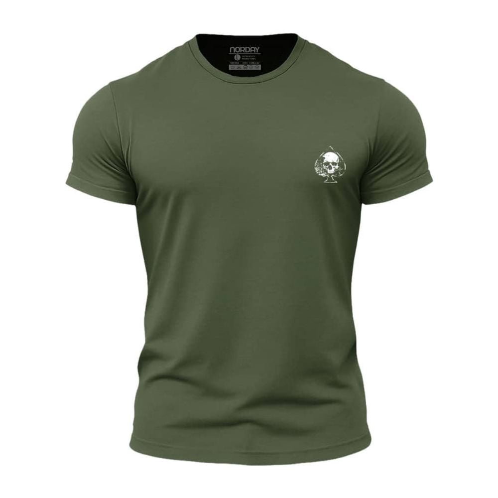Mini Spades Skull Athletic Quick - Dry T-Shirt - Norday SE