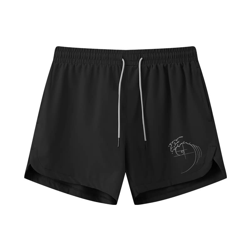 Havvåg Fibonacci-sekvens aktive hurtigttørende shorts - Norday SE