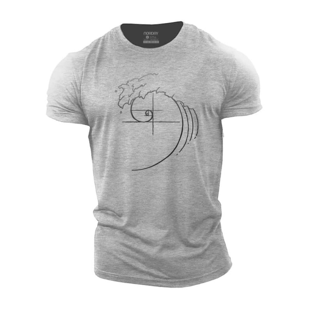 Ocean Wave Fibonacci Sequence T-Shirt - Norday SE