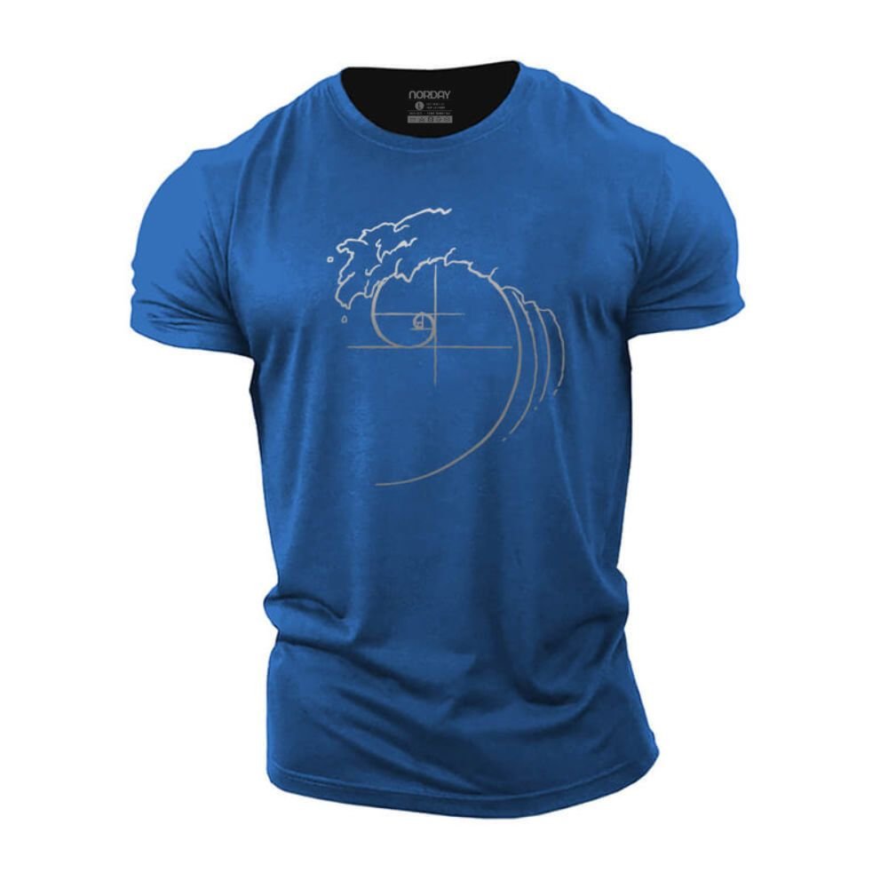 Ocean Wave Fibonacci Sequence T-Shirt - Norday SE