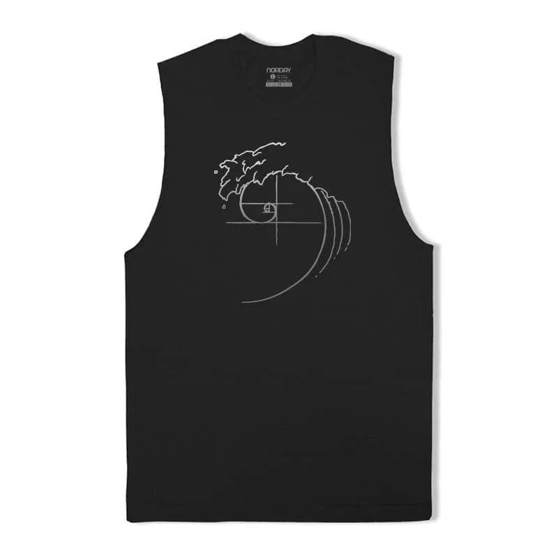 Ocean Wave Fibonacci Sequence Tank Top - Norday SE