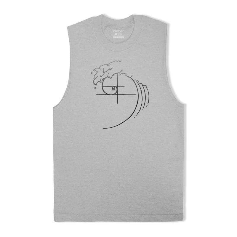 Ocean Wave Fibonacci Sequence Tank Top - Norday SE