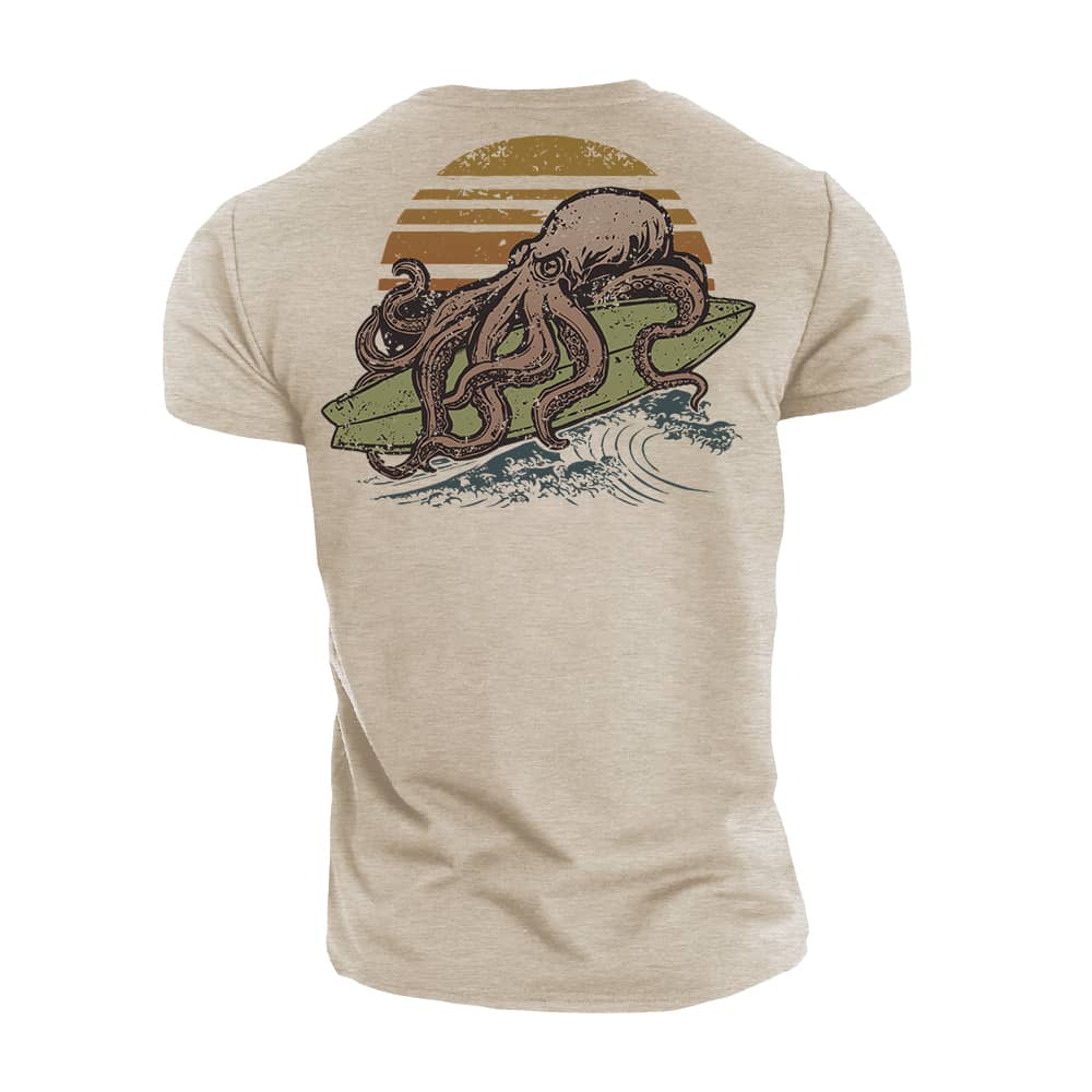 Octopus Surfing T-skjorte - Norday SE