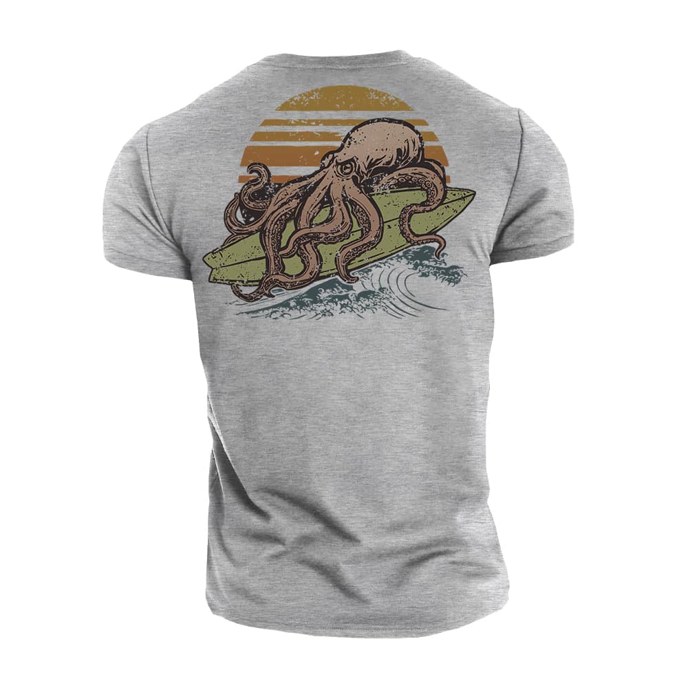 Octopus Surfing T-skjorte - Norday SE