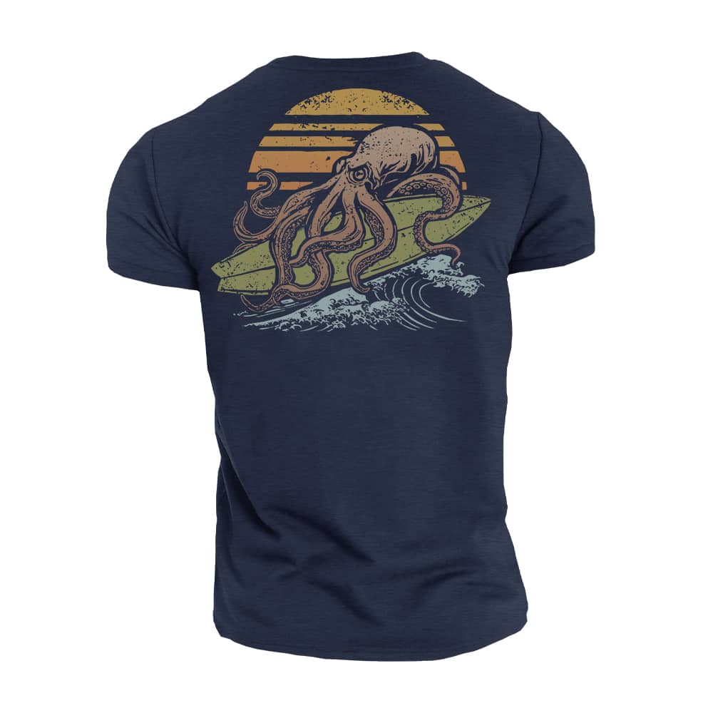 Octopus Surfing T-skjorte - Norday SE
