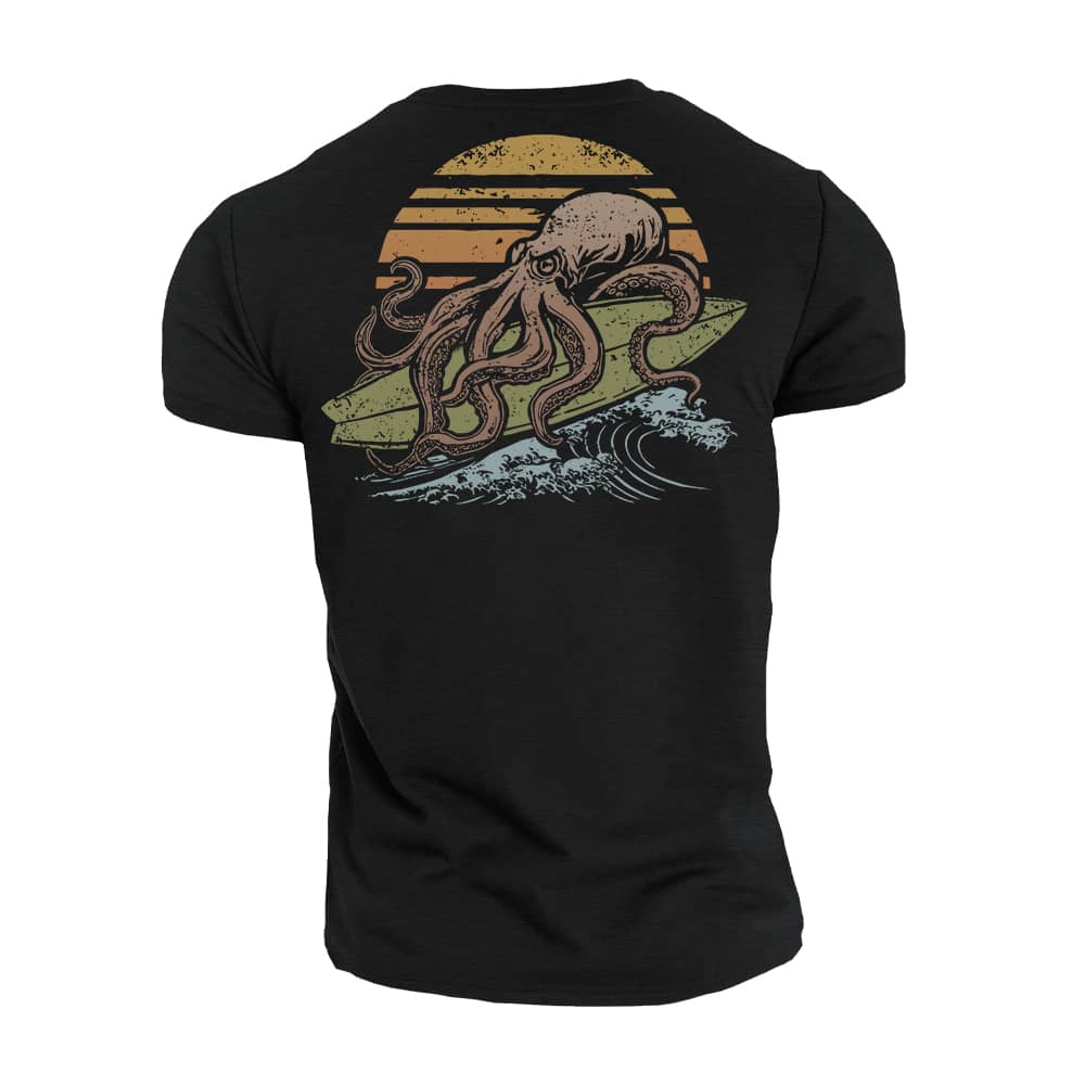 Octopus Surfing T-skjorte - Norday SE