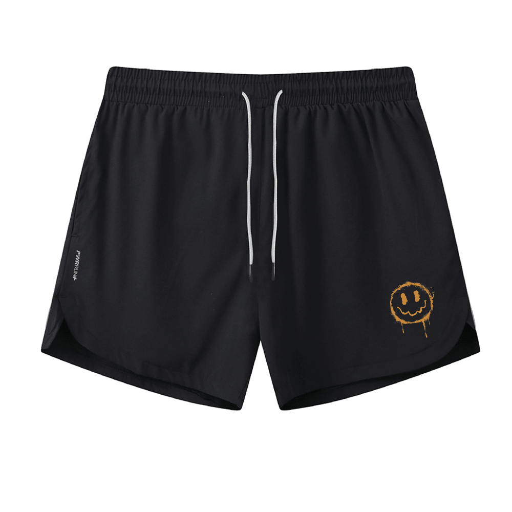Oransje Smiley Athletiske hurtigttørkende shorts - Norday SE