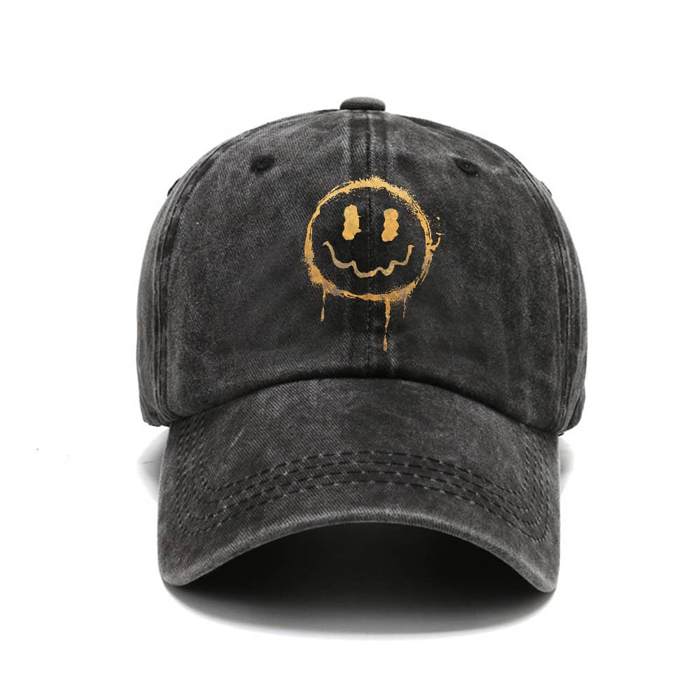 Oransje Smiley Vintage Keps - Norday SE