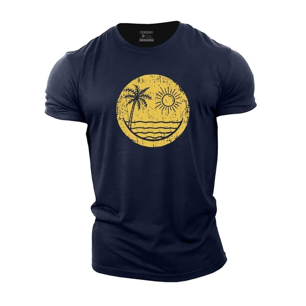 Palm Sun Smiley T-skjorte - Norday SE
