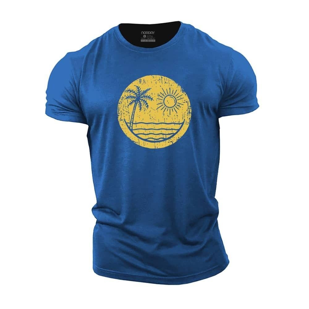 Palm Sun Smiley T-skjorte - Norday SE