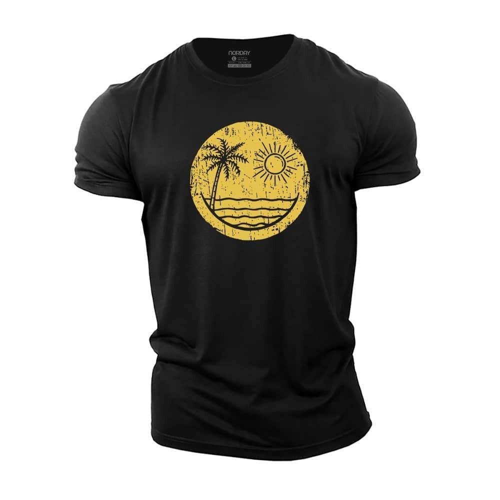 Palm Sun Smiley T-skjorte - Norday SE