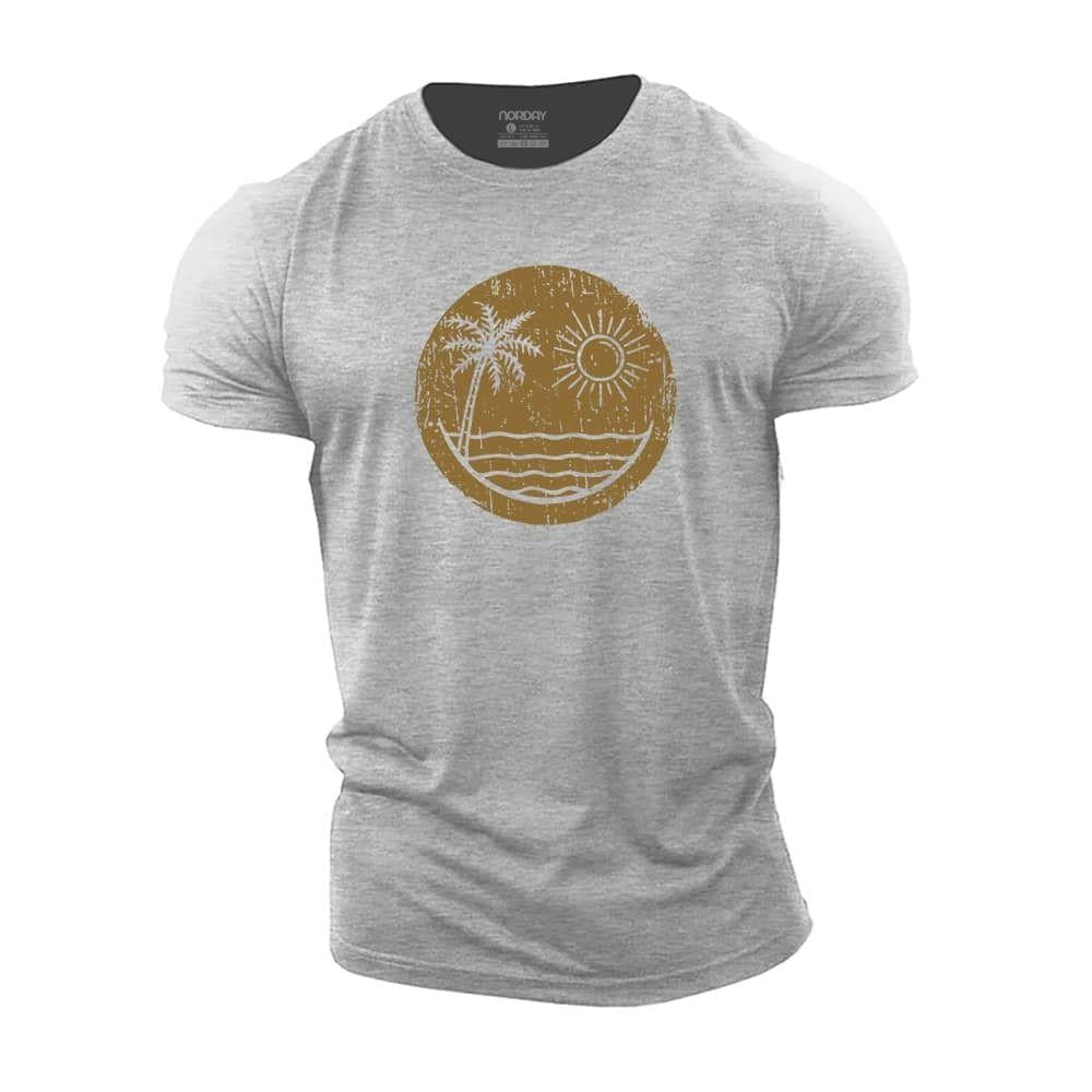 Palm Sun Smiley T-skjorte - Norday SE