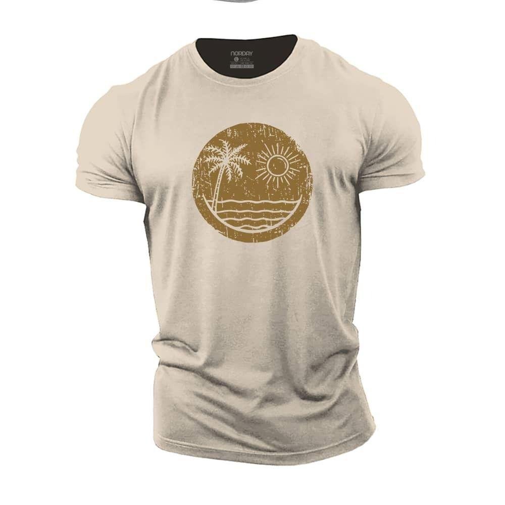 Palm Sol Smiley T-skjorte - Norday SE