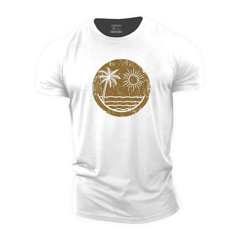 Palm Sun Smiley T-skjorte - Norday SE