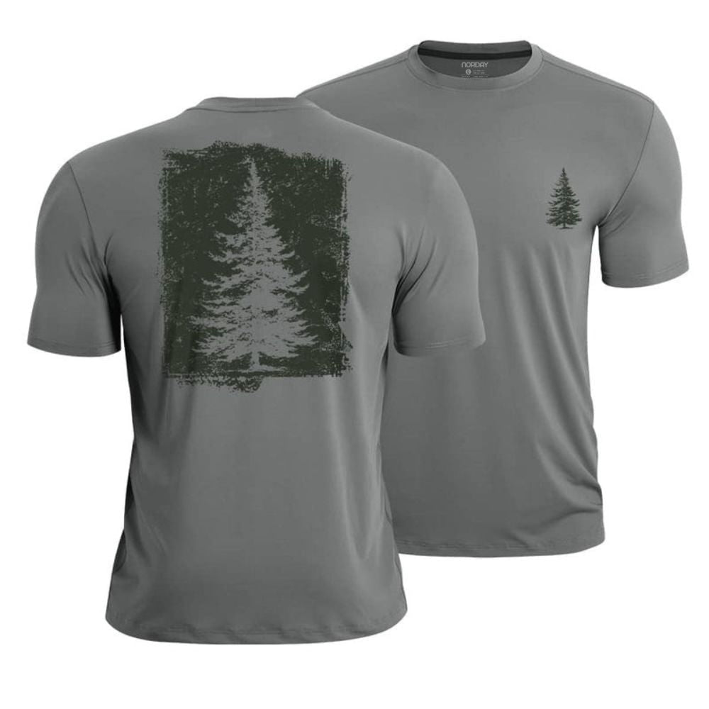 Pine Tree Silhouette Athletic Quick - Dry T-Shirt - Norday SE