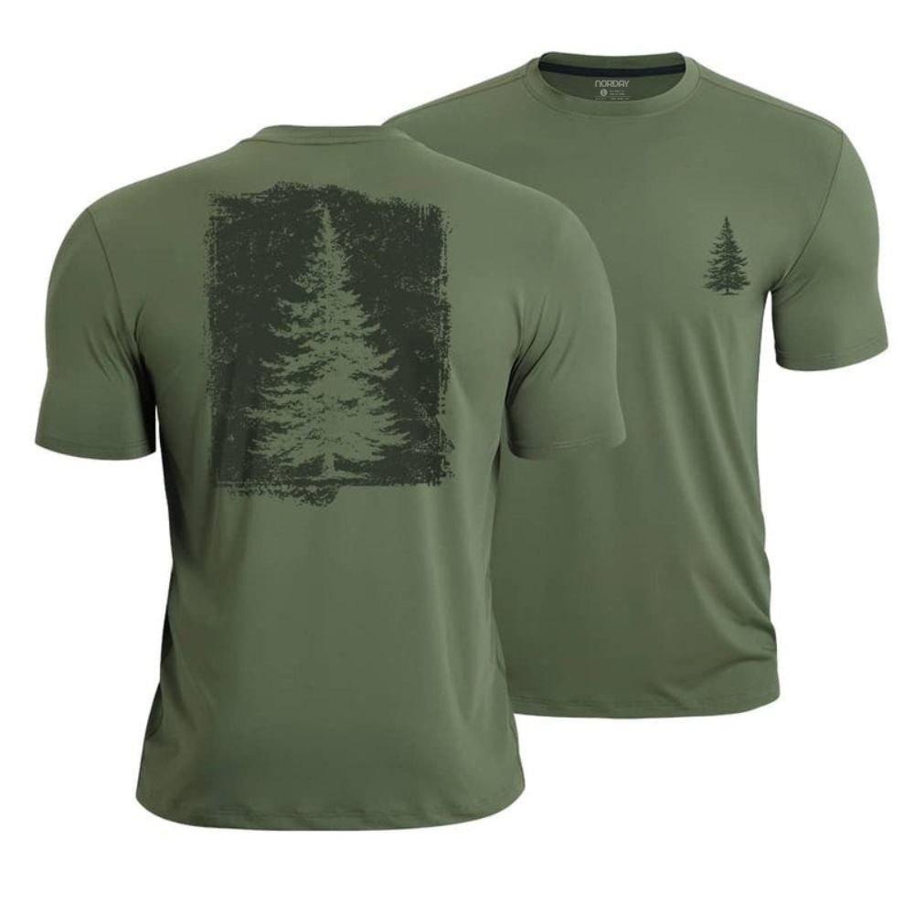 Pine Tree Silhouette Athletic Quick - Dry T-Shirt - Norday SE