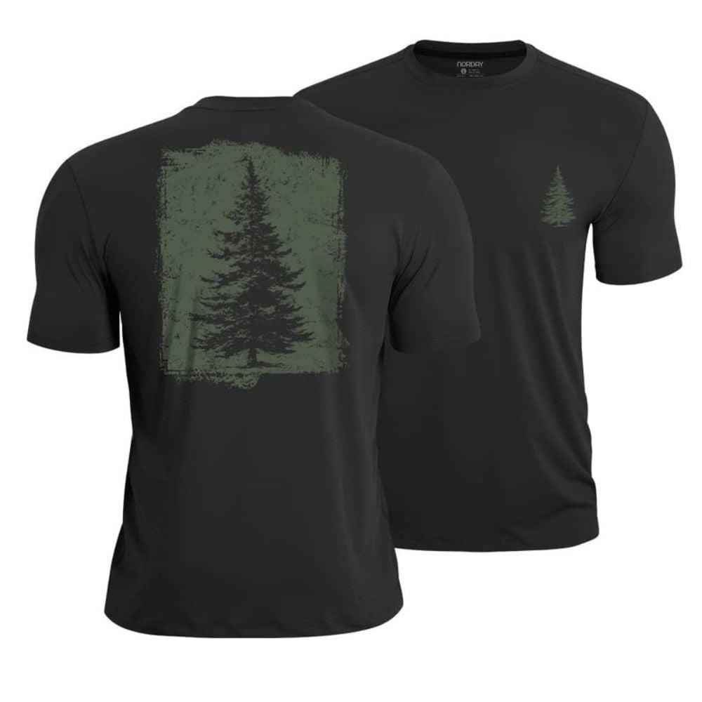 Pine Tree Silhouette Athletic Quick - Dry T-Shirt - Norday SE