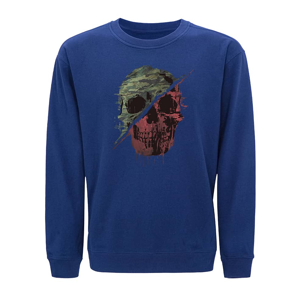 Retro Camouflage Skull Sweatshirt - Norday SE