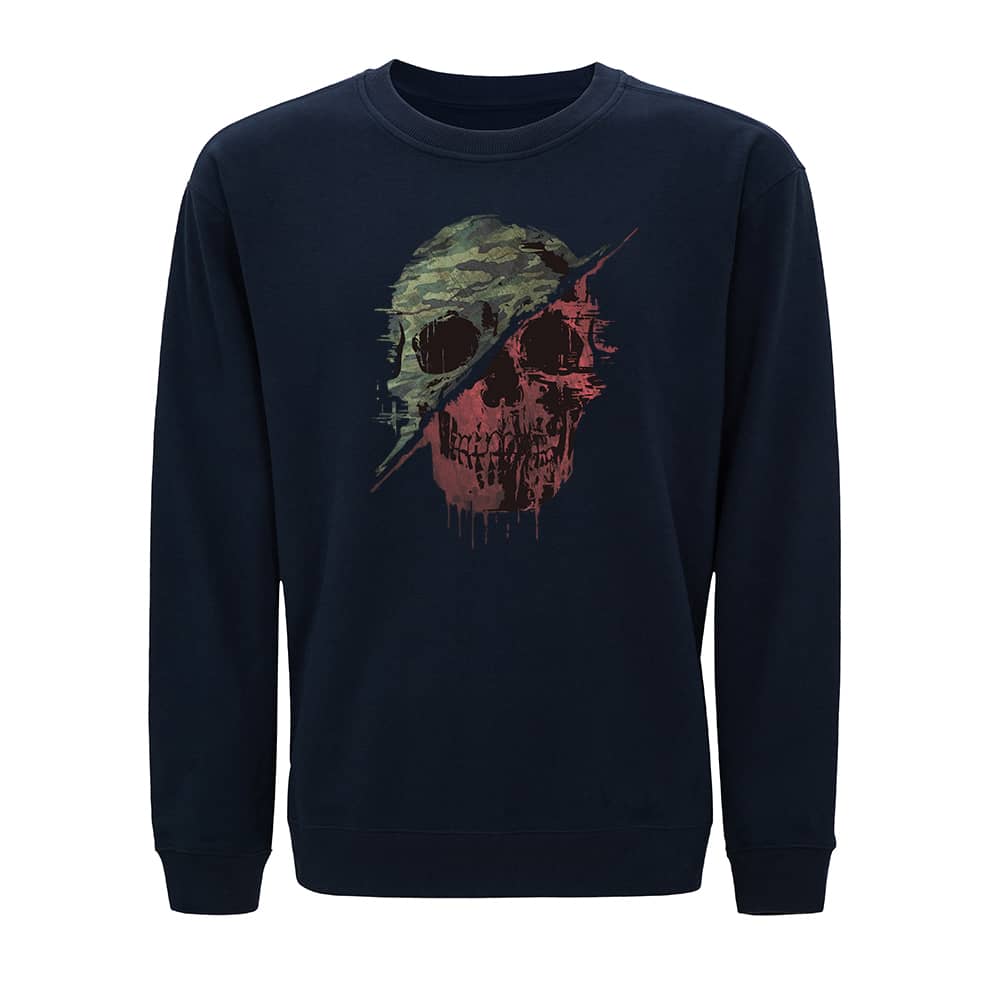 Retro Camouflage Skull Sweatshirt - Norday SE